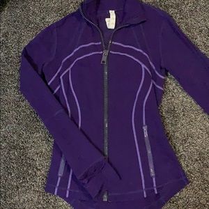 Purple lulu lemon running zip up